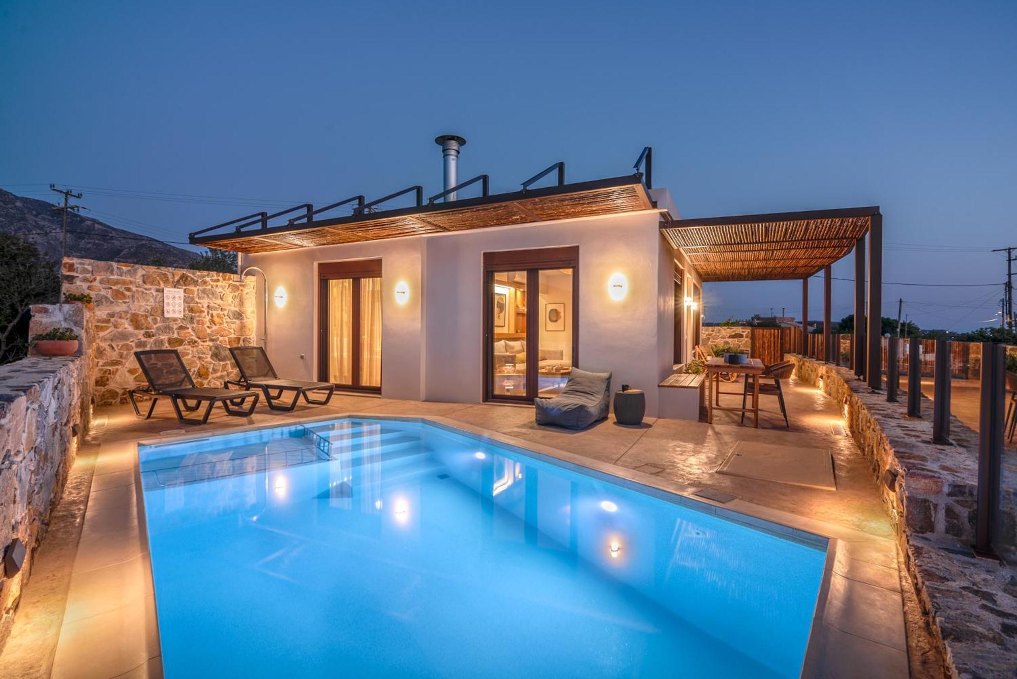 Sia Elafonisi Pool House Villa Ngoại thất bức ảnh